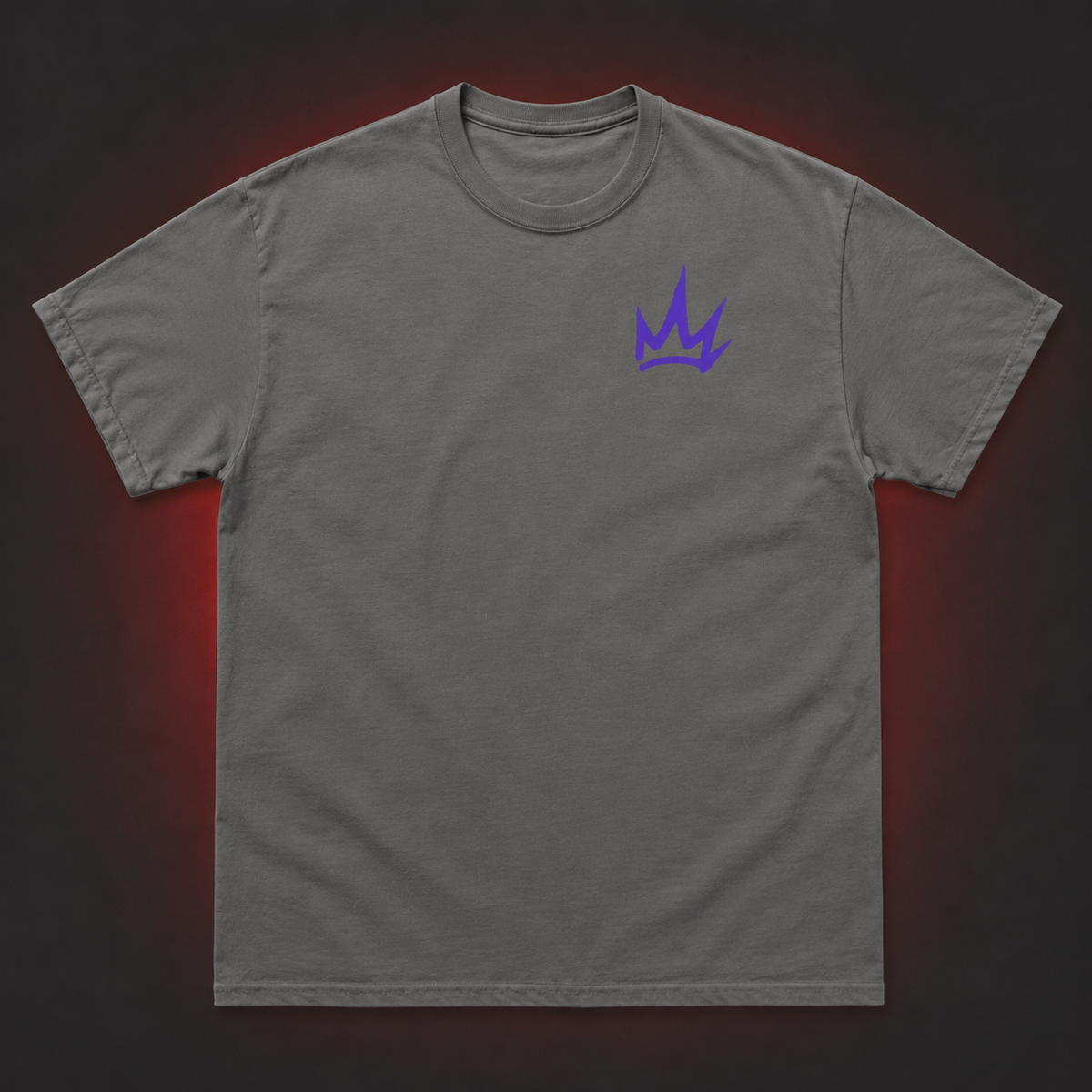 Devils Break Tee — Charcoal — Front